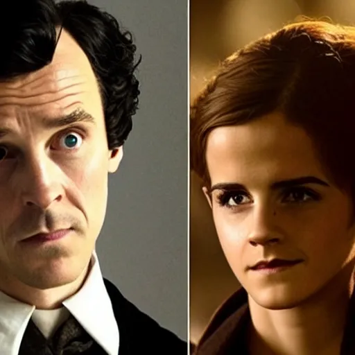 Image similar to Sherlock Holmes played by Emma Watson