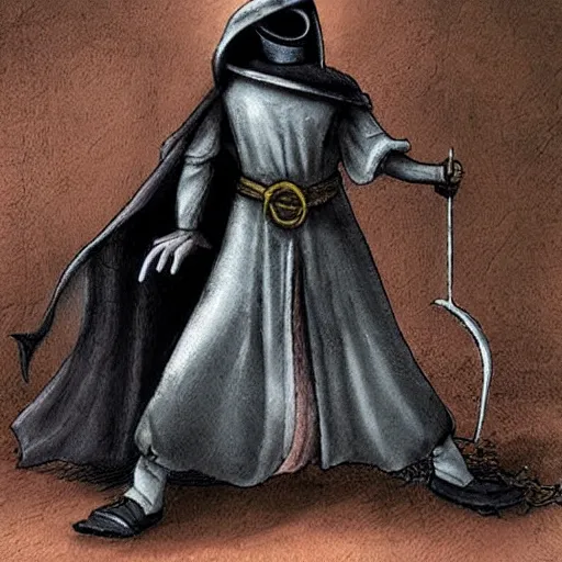 Prompt: “muscular plague doctor”