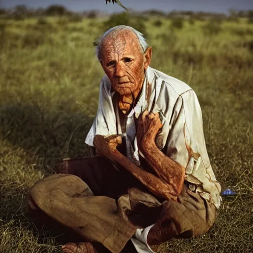 Image similar to photo of an afrikaans oom by steve mccurry