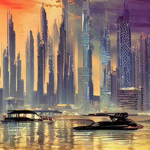 Image similar to gta : dubai, by ivan laliashvili