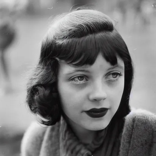 Image similar to photo of young woman by bert hardy