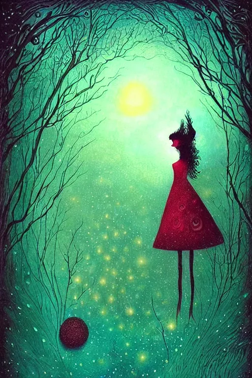 Image similar to surreal neil gaiman's sandman, nostalgia for a fairytale, magic realism, flowerpunk, mysterious, vivid colors, by andy kehoe, amanda clarke