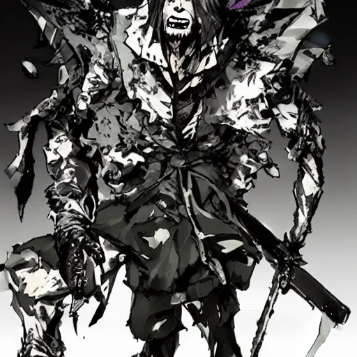 Prompt: Gogol Bordello, Yoji Shinkawa, fullbody