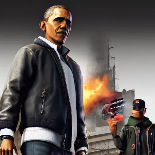 Image similar to obama as an anpc in watchdogs 2