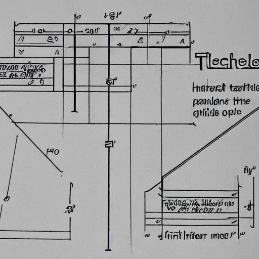 Image similar to hatred as a technical drawing