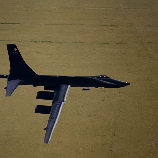 Image similar to b 5 2 bomber dropping bananas, aerial photography