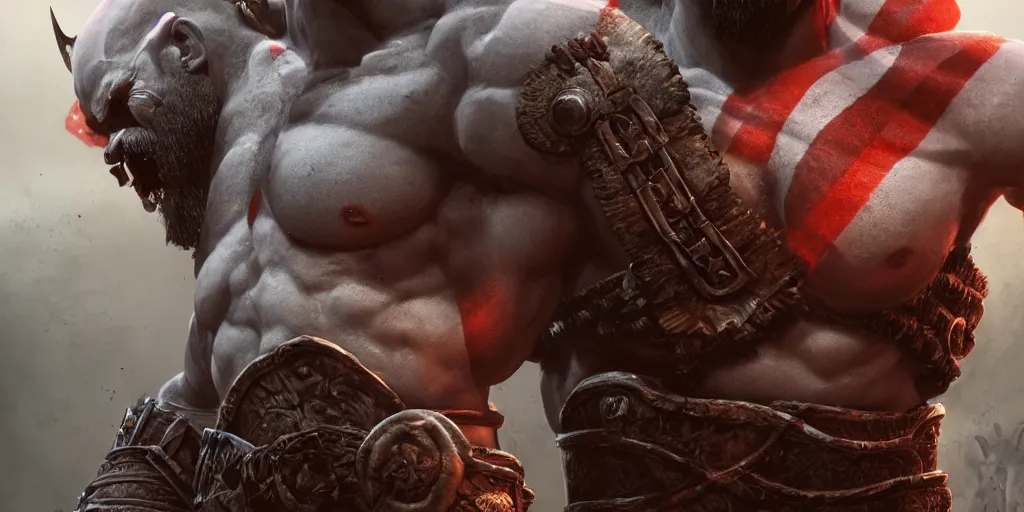 ArtStation - Kratos, Spartan Rage