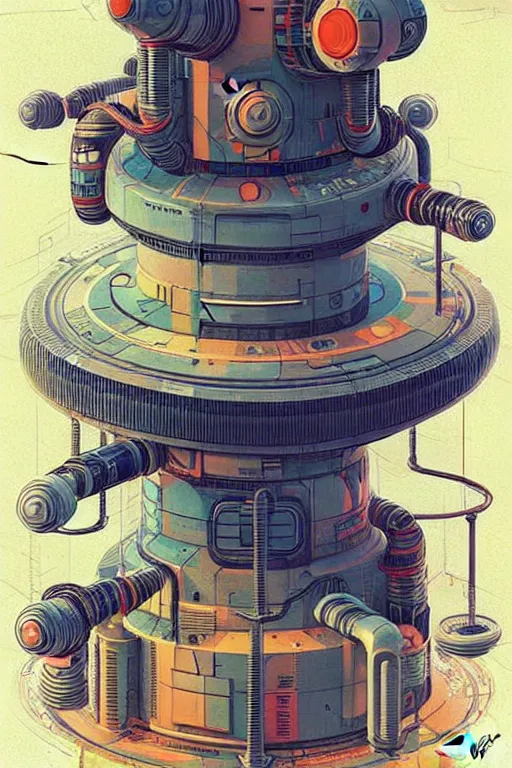 Image similar to design only! ( ( ( ( ( 2 0 5 0 s retro future nuclear reactor core control rods designs borders lines decorations space machine isometric muted colors. ) ) ) ) ) by jean - baptiste monge!!!!!!!!!!!!!!!!!!!!!!!!!!!!!!