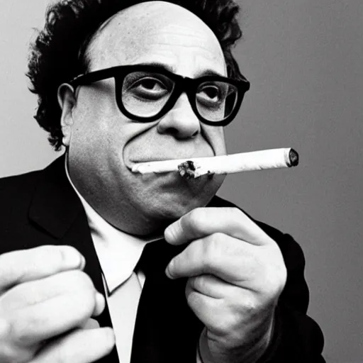 Image similar to Danny Devito smoking