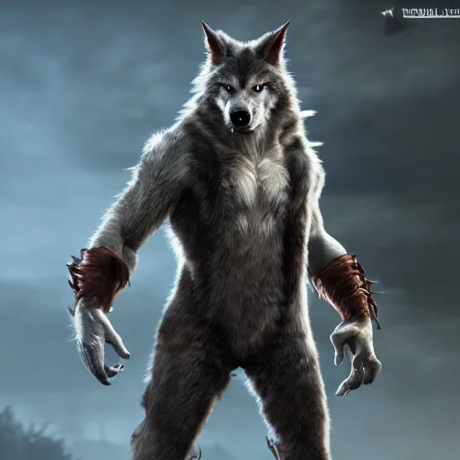 Image similar to cute handsome werewolf from van helsing unreal engine hyperreallistic render 8k character concept art masterpiece