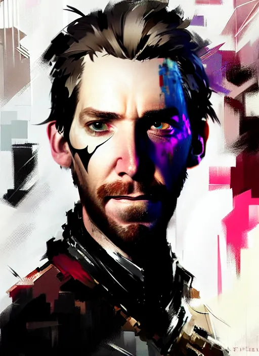 troy baker as higgs monaghan portrait, smoky eyes!,, Stable Diffusion