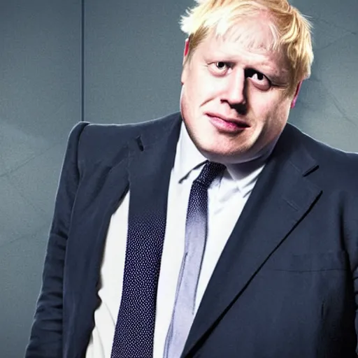 Prompt: Boris Johnson as Wilson Fisk, octane render, hyperrealistic