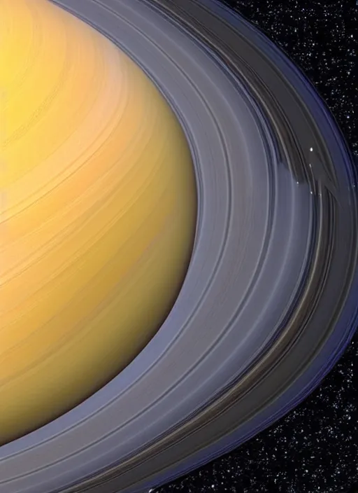 Image similar to high detail telescopic portrait image of the planet saturn centered, symmetrical in studio