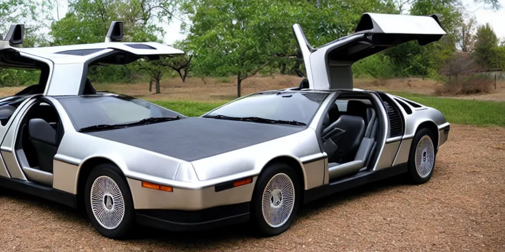 Image similar to early 2000s DeLorean