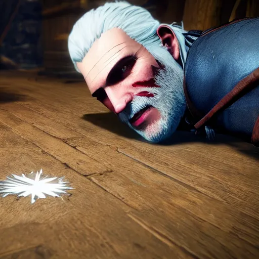 Prompt: Magnet lying on the floor, witcher 3 graphics