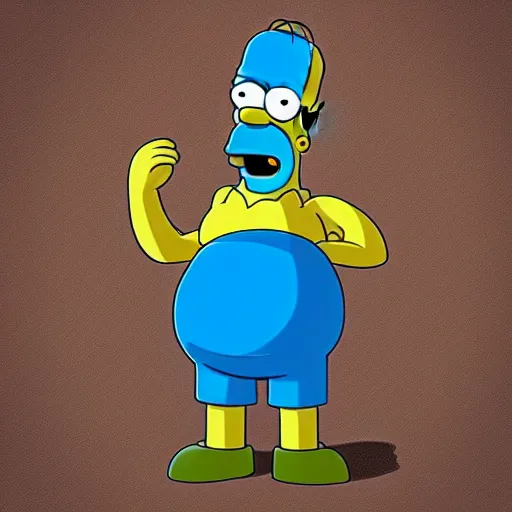 Prompt: “ homer simpson in 8 k, real life, photorealistic. ”