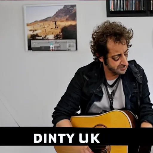 Image similar to gustavo cerati playing at tiny desk, youtube,