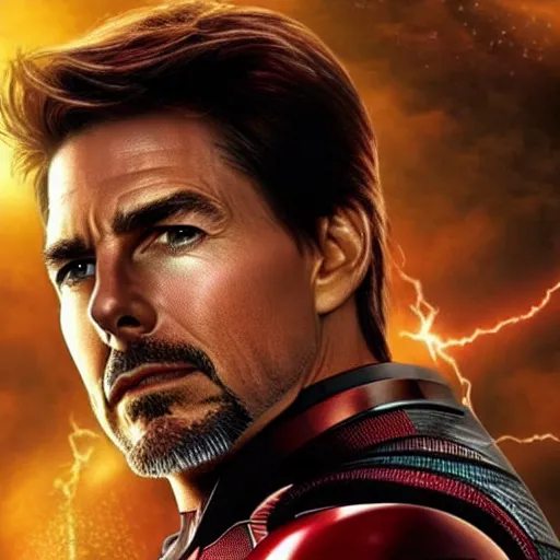 Prompt: tom cruise as Iron Man