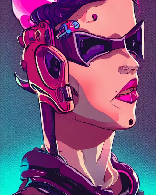 Image similar to a punk girl with a huge power glove, bust shot, smooth, intricate, elegant, power aura, digital painting, artstation, concept art, sharp focus, illustration, art by josan gonzalez, high contrast