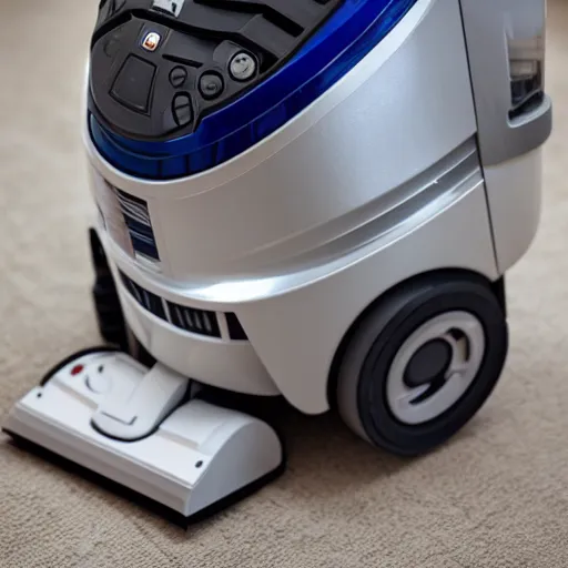 Image similar to r 2 d 2 as karcher wd 2 vacuum cleaner, product photo 8 k,