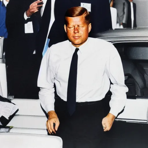 Image similar to the ceo of nasa taking out jfk hitman style, high resolution photography