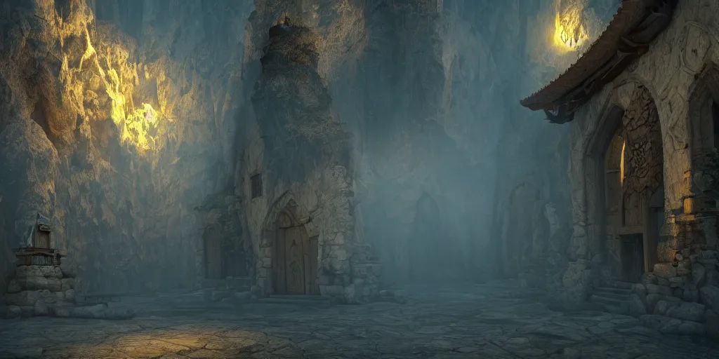 Image similar to dire monastery dangerous arcane arts lose soul, dramatic lighting, 8k resolution,