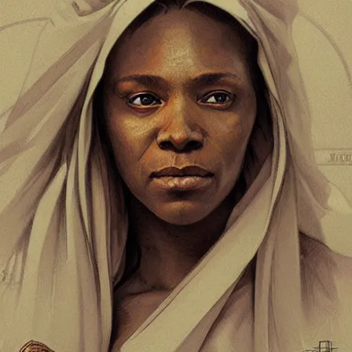 Prompt: amazing lifelike award winning pencil illustration of sister Mary Clarence trending on art station artgerm Greg rutkowski alphonse mucha cinematic