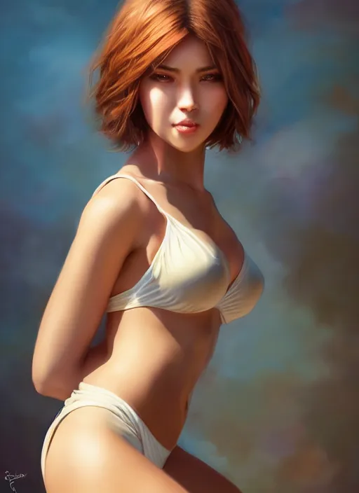 Image similar to photo of a gorgeous female in the style of stefan kostic, realistic, professionally, professionally color graded, half body shot, sharp focus, 8 k high definition, insanely detailed, intricate, elegant, art by stanley lau and artgerm