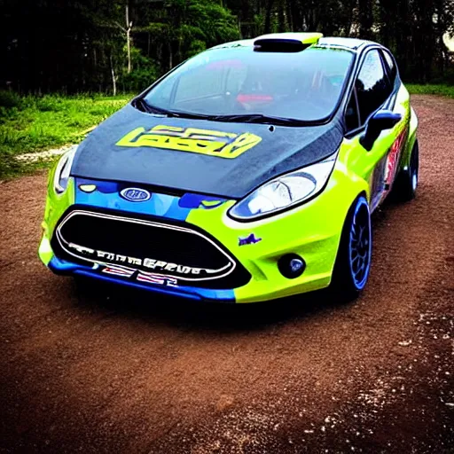 Image similar to “ford fiesta rally never lift the right pedal max attack NA 2wd teen superchampio”