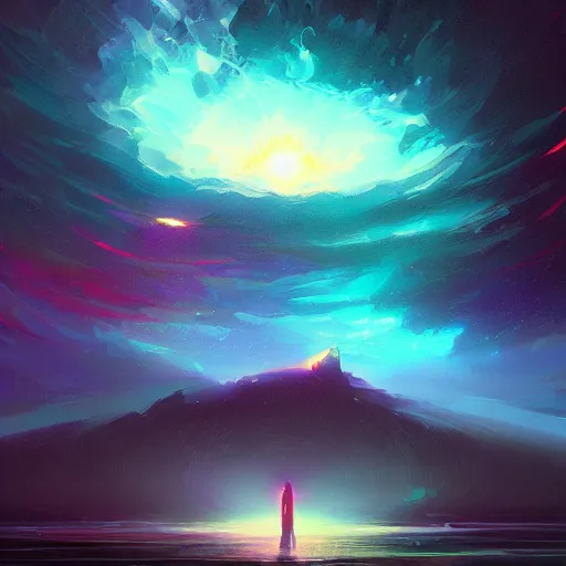 Image similar to a supernova, by anato finnstark, by alena aenami, by john harris, by ross tran, by wlop, by andreas rocha