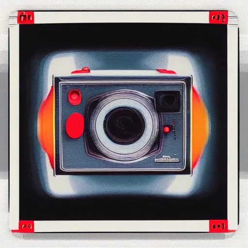 Prompt: vector flow field polaroid