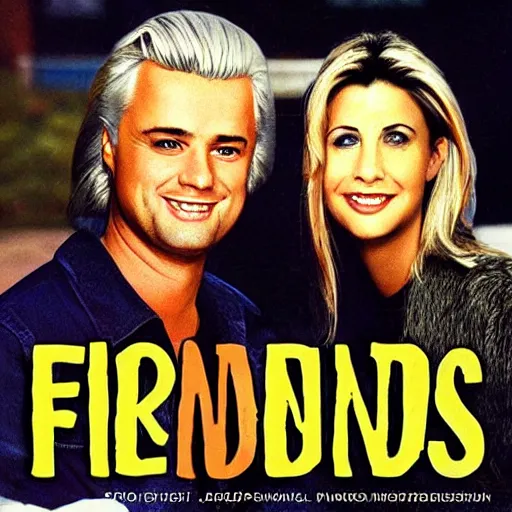 Prompt: Friends season 1 cover art all faces replaced by Geert Wilders