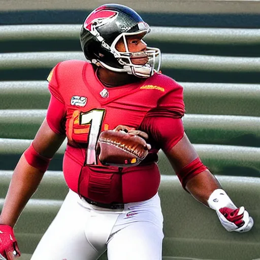 Prompt: a still Jameis Winston, realism,