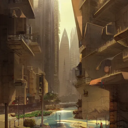 Prompt: gta : dubai, by marc simonetti