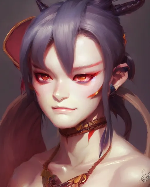Prompt: character concept art of a beautiful anime orc woman | | cute - fine - face, pretty face, realistic shaded perfect face, fine details by stanley artgerm lau, wlop, rossdraws, james jean, andrei riabovitchev, marc simonetti, and sakimichan, tranding on artstation