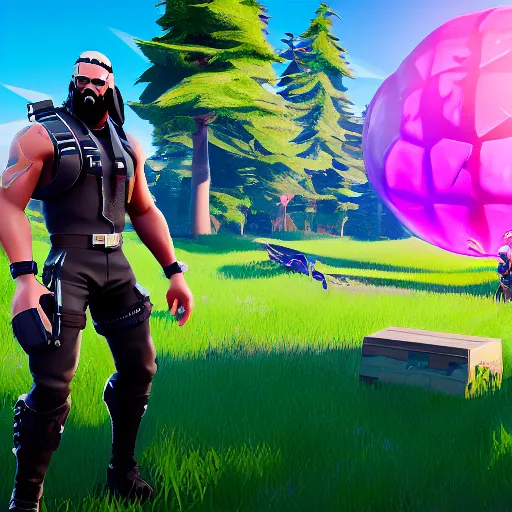 Image similar to bearsnake as a fortnite character, screenshot from fortnite, 3 d unreal engine render