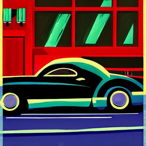 Image similar to a painting in the style of streamline moderne and in the style of liam wong.