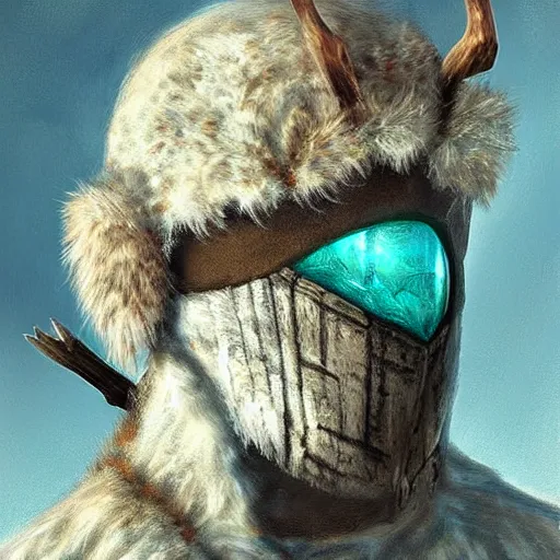 Image similar to “ fantasy, snow, bandit ‘ icewind dale ’ with mask, portrait by ‘ justin sweet ’, soft focus, illustrated, oil paint, cinematic ”