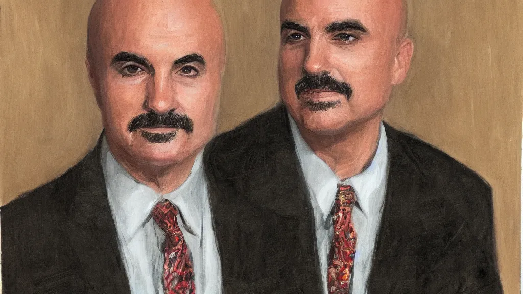 Prompt: fractal chivalrous detailed portrait of dr. phil mcgraw