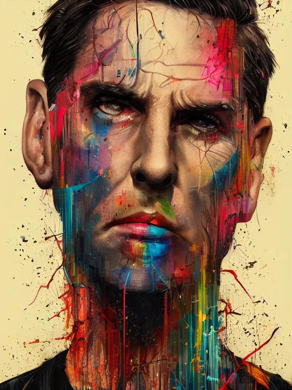 Prompt: art portrait of Micheal Scott,8k,by tristan eaton,Stanley Artgermm,Tom Bagshaw,Greg Rutkowski,Carne Griffiths,trending on DeviantArt,face enhance,hyper detailed,minimalist,cybernetic, android, blade runner,full of colour,