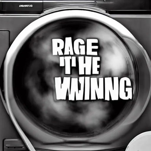 Image similar to rage against the washing machine