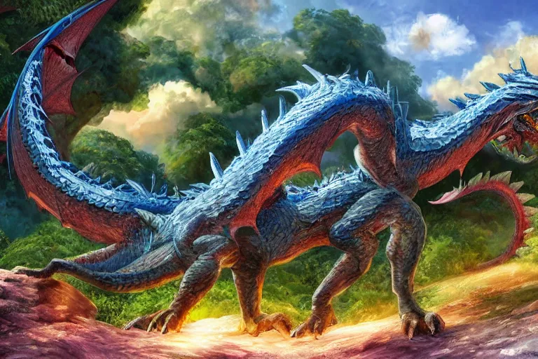 Image similar to aggressive dragon, full body, 8 k,, ultra detailed, in the style of studio ghibli