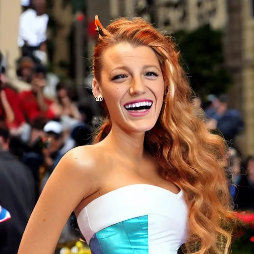 Prompt: Blake lively as sailor moon