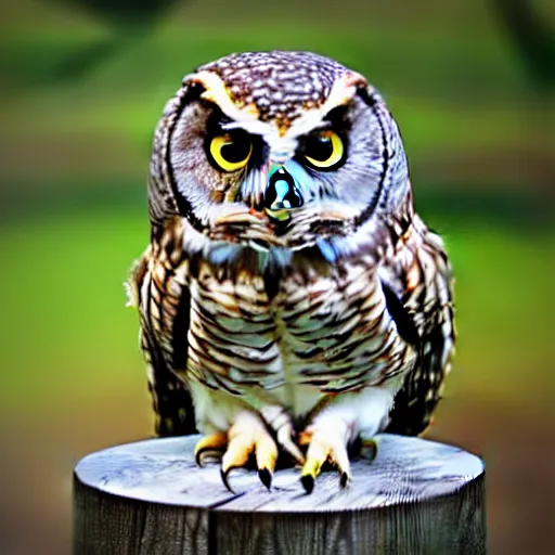 Image similar to owl perched on a globe, photo