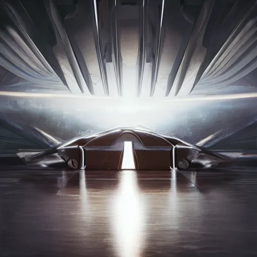 Image similar to full lenght sci-fi cars in the coronation of napoleon painting by Jacques-Louis David in the blade runner 2049 film and point cloud in the middle and everything in form of zaha hadid architects artwork by caravaggio unreal engine 5 keyshot octane lighting ultra high detail ultra hyper realism 8k 16k in plastic dark tilt shift full-length view