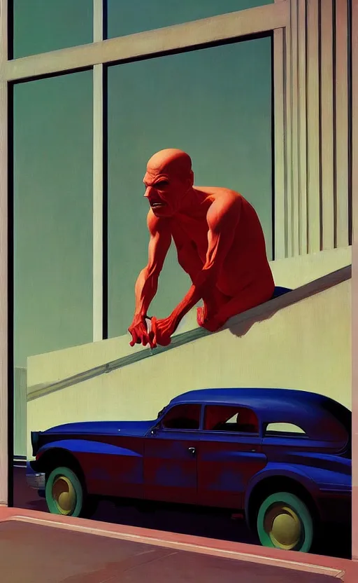 Prompt: Driving You Home ,very coherent, painted by Edward Hopper, Wayne Barlowe, painted by James Gilleard, airbrush, art by JamesJean