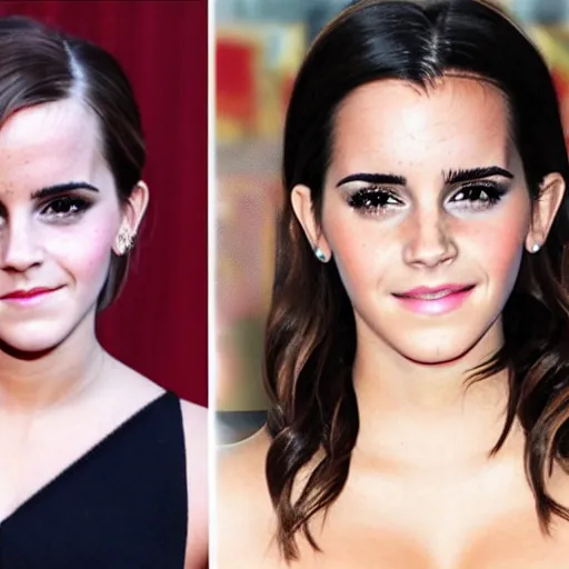 Image similar to emma watson mixed with kim kardashian