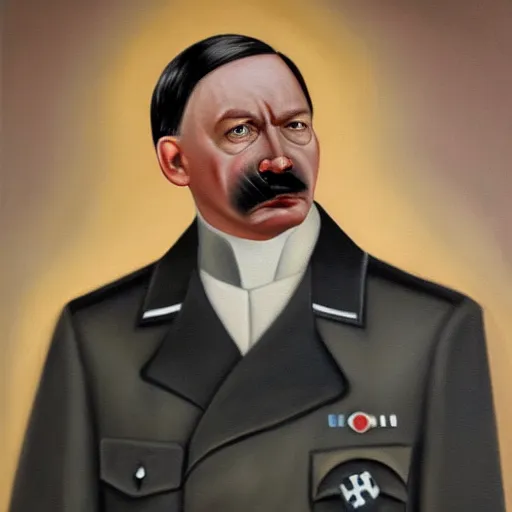 Image similar to facial portrait of kevin durant as adolf hitler, german chancellor, 1 9 3 3, oil on canvas painting by william sidney mount, trending on artstation