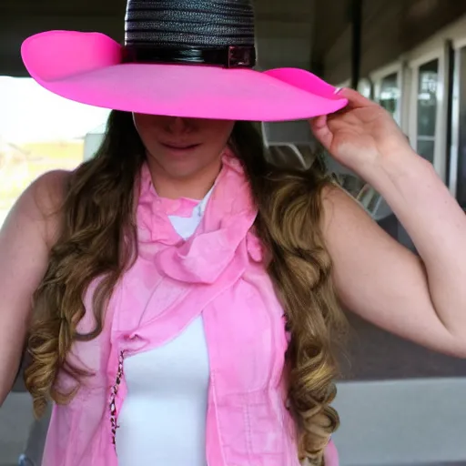 Image similar to Pink cowboy hat