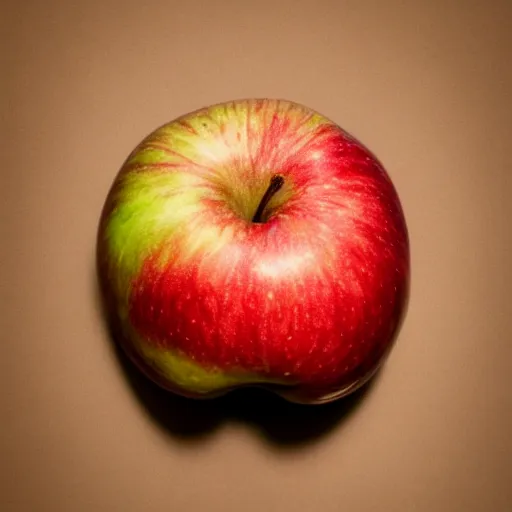 Prompt: a photo of a half eaten apple